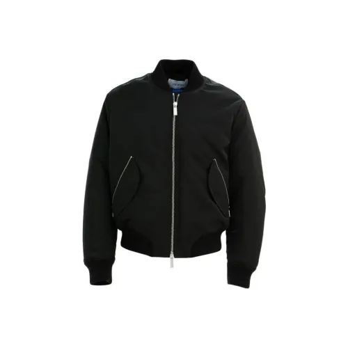 OFF WHITE Zip Up Padded Bomber Jacket
