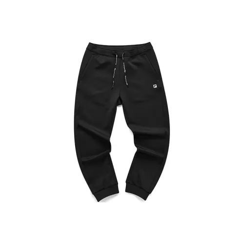 FILA Athletics Knitted Sweatpants Men Pitch Black