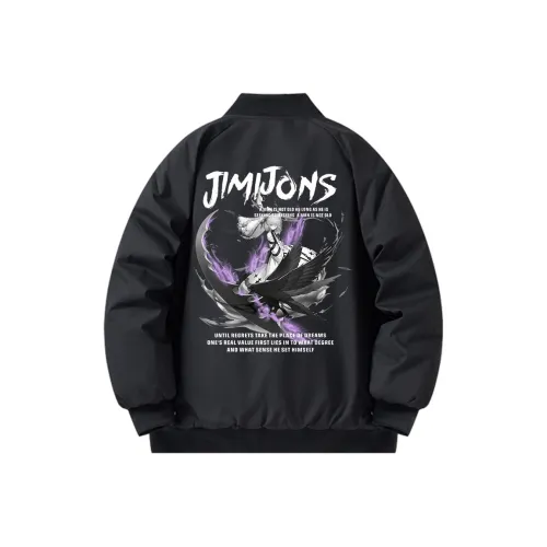 JIMI&JONS Baseball Collar Pilot Jackets & Coats Unisex