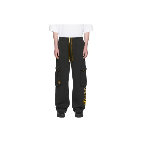 Drew House Letter Logo Series Cargo Pants Men Black
