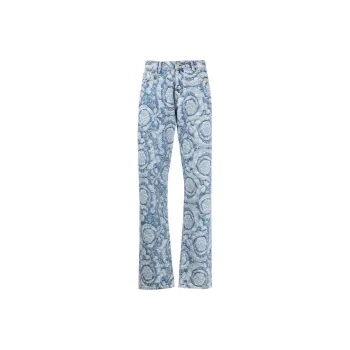 VERSACE Barocco Silhouette Patterned Jeans