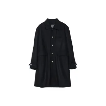 ROARINGWILD ROARINGWILD ARCH Trench Coat Unisex Black