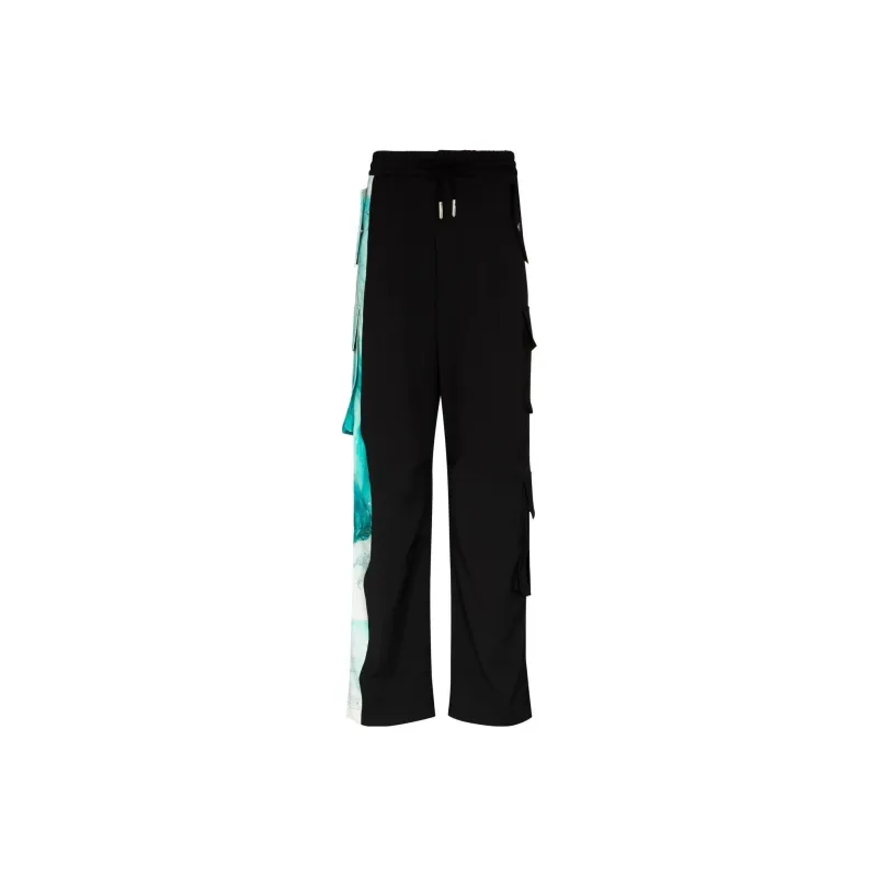 Feng Chen Wang Knitted Sweatpants Men Black-0