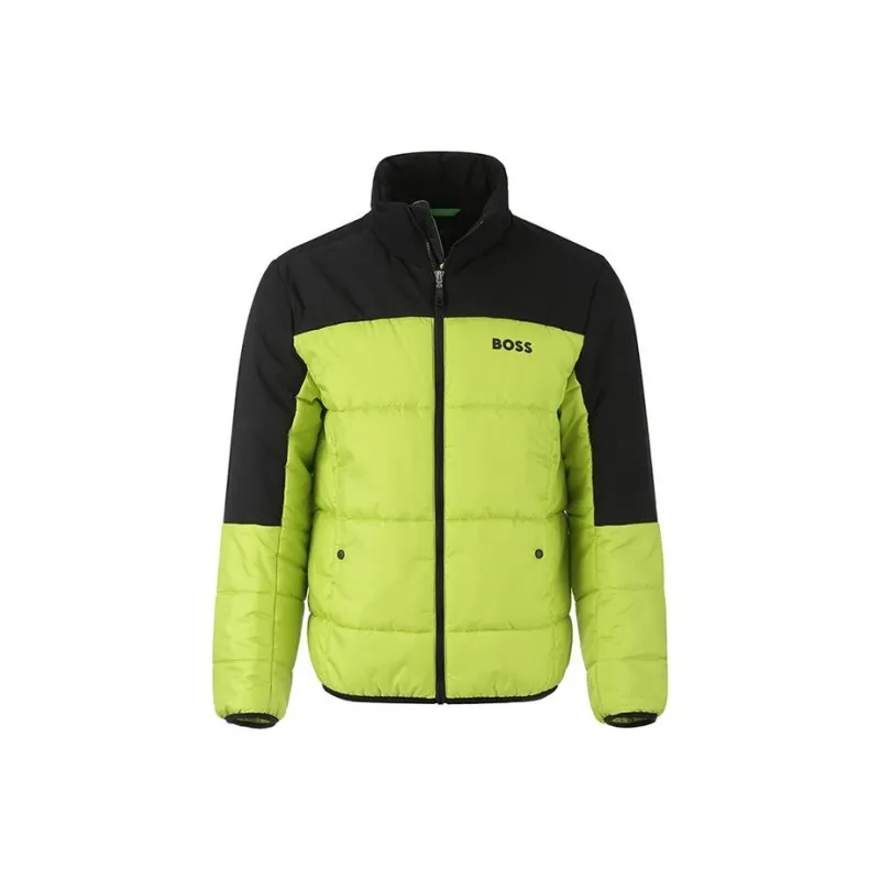 HUGO BOSS Puffer Jacket Men's Neon Green-0