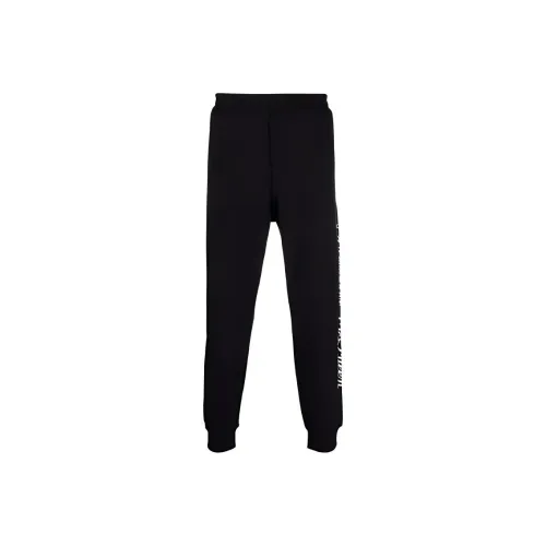 Alexander Mcqueen Blue Slim fit Cotton Track Pants