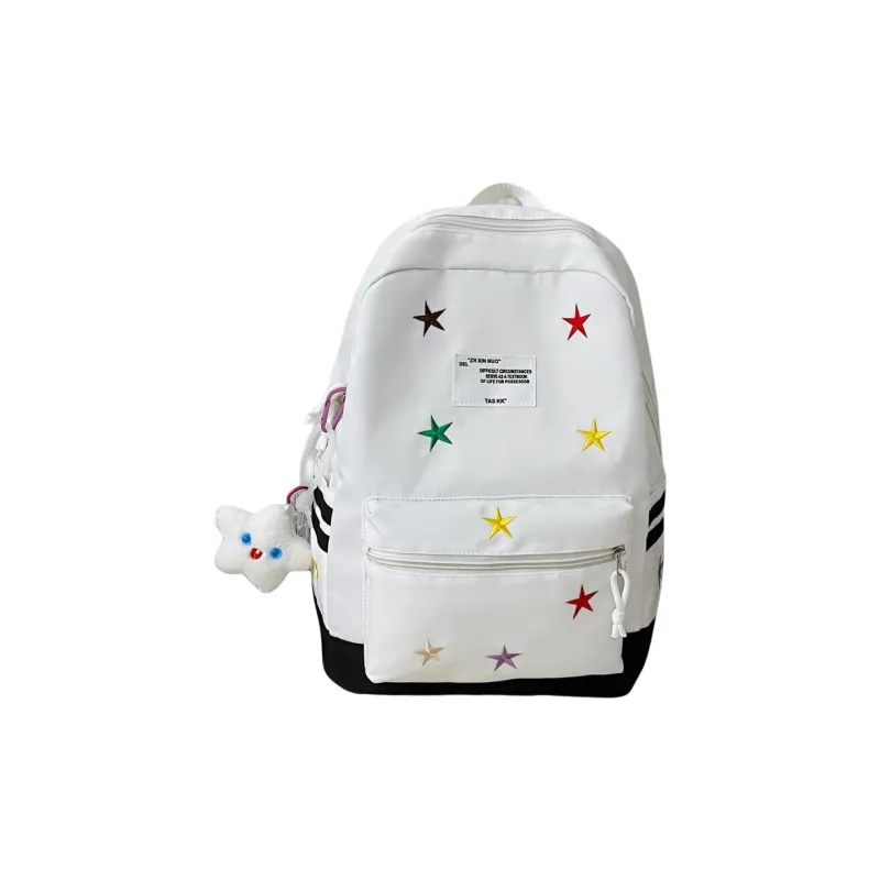 URBAN FOREST Nylon Backpack Unisex Red/Khaki/Blue/Brown/Black-22