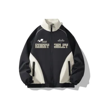 BOBBY ABLEY Jackets Coats Unisex Black Apricot