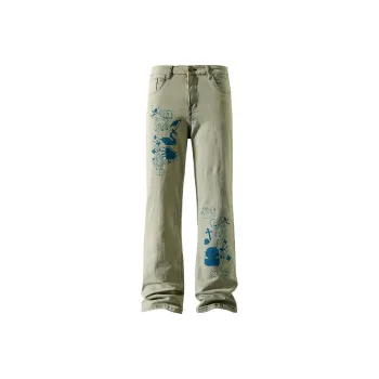 YOSICIL Jeans Unisex Yellow Mud