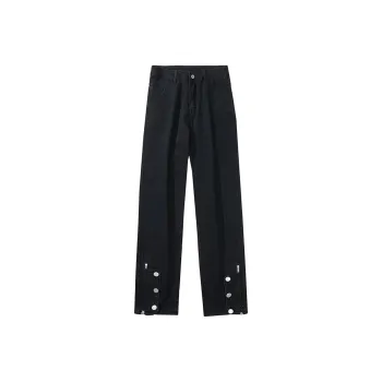 Small Columns Under The Sea Jeans Unisex Black