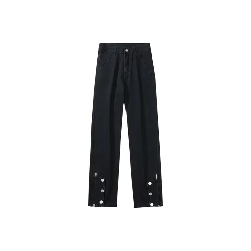 Small Columns Under The Sea Jeans Unisex Black