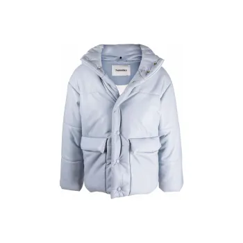 NANUSHKA Leather Jacket Men's Blue