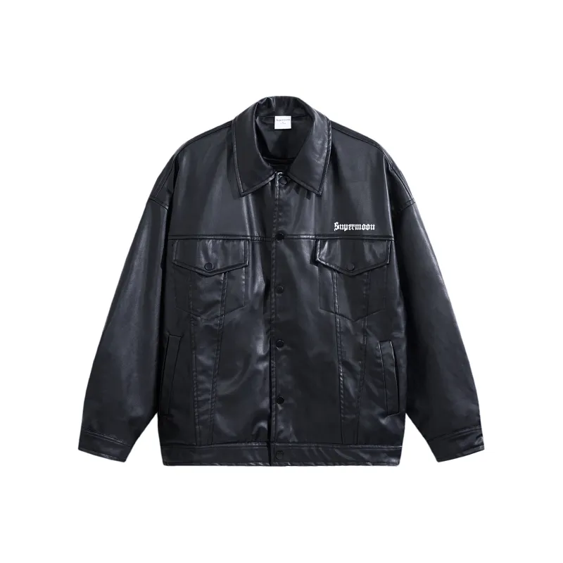 SUPERMOON Leather Jackets Unisex-0