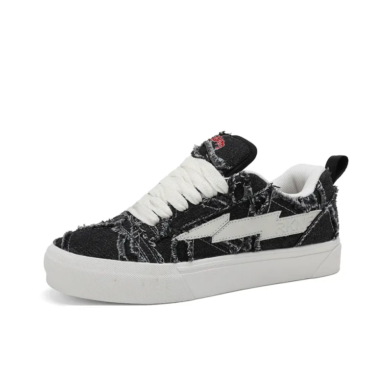 RKNE x PAIBLOKS Slip Resistant Shock Absorbers With Abrasion Resistant Properties Low Top Skateboard Shoes Unisex-13