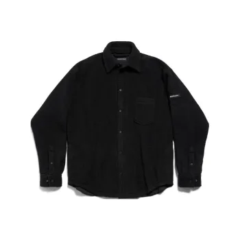 Balenciaga Logo Patch Padded Oversized Shirt