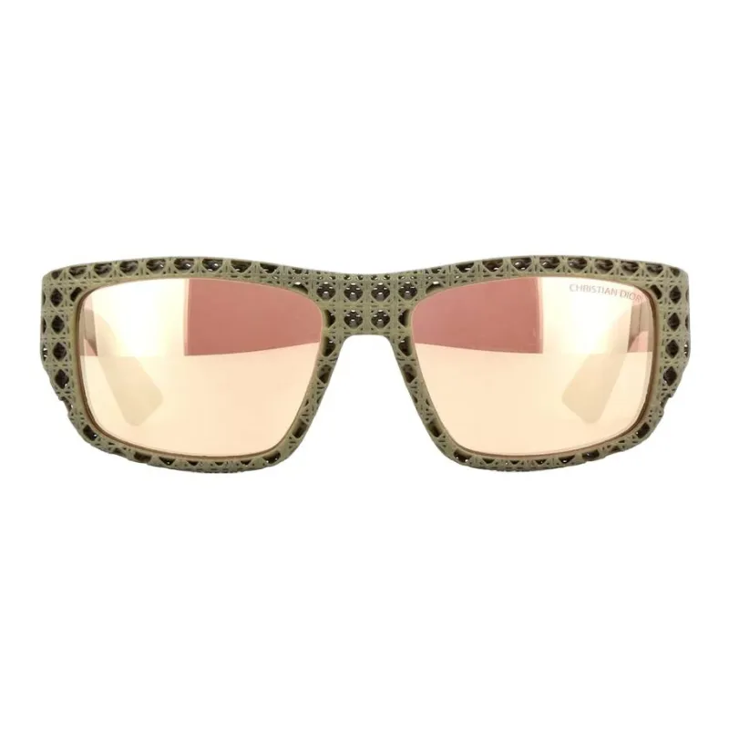 DIOR Square Sunglasses Unisex Brown-1