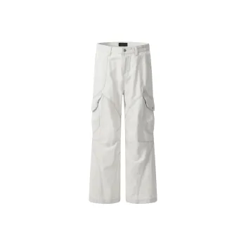 GBXM Jeans Unisex Gray White