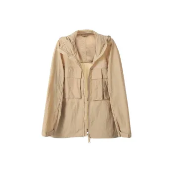 ARMANI EXCHANGEAE SS23 Trench Coat Men's Dark Beige