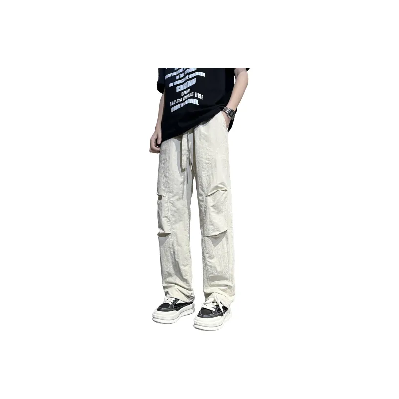 EGOU Solid Color Basic Cargo Pants Unisex-7