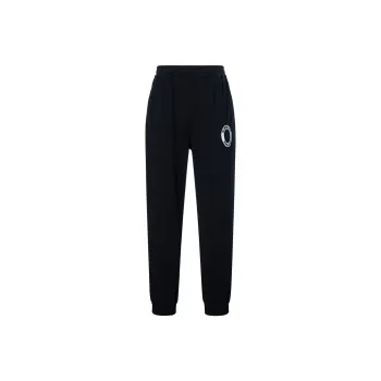 Burberry Logo Graphic Applique Cotton Jogging Pants