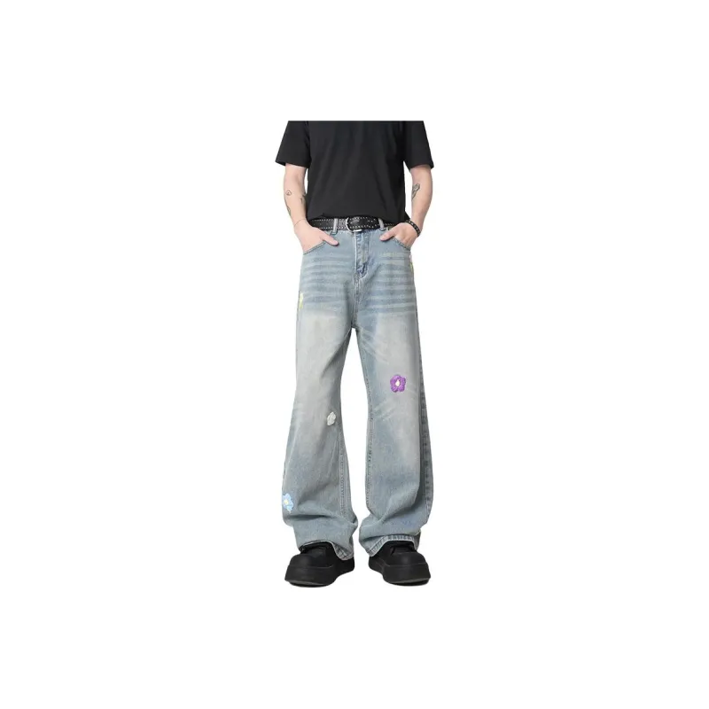 HOKLV Jeans Unisex-6
