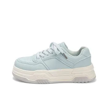 HUANQIU Abrasion Resistant Lightweight Height Increasing Low Top Skateboard Shoes Women's Aqua