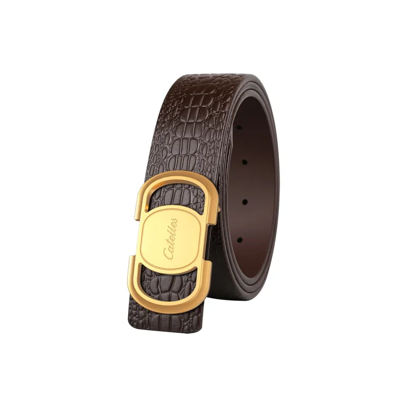 CATELLES Top Grain Cow Leather Belts Men's 3.5cm-5