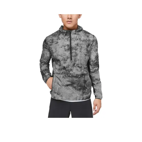 Lululemon Lost In The Hustle Jackets Coats Men's Black And White Graffiti