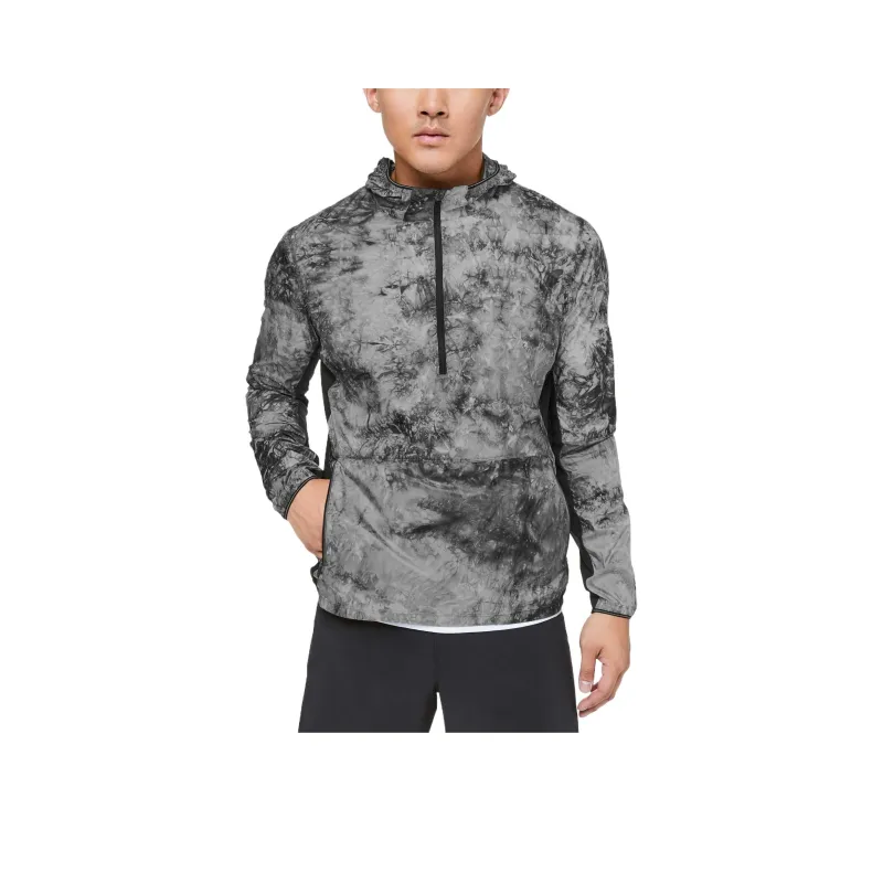 Lululemon Lost In The Hustle Jackets Coats Men's Black And White Graffiti-0