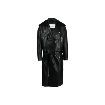 NANUSHKA Ross Convertible Leather Coat