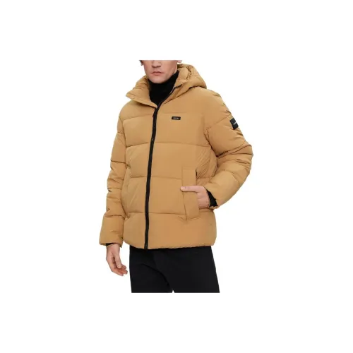 CALVIN KLEIN Jackets Coats Men's Earth Yellow