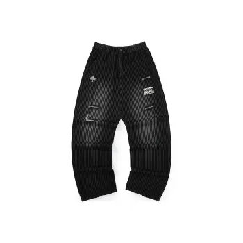 GENANX Jeans Unisex Black Gray Color