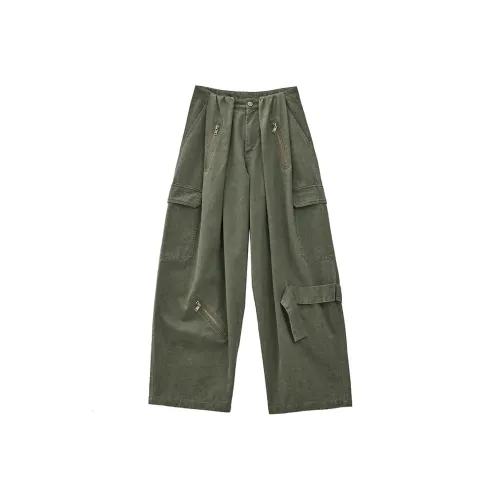 E.D.X Cargo Pants Women's Army Green