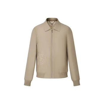 RARE Leather Jacket Men's Khaki