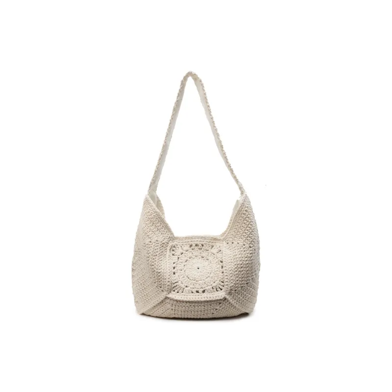 Wenpercy Knitted Fabric Shoulder Bag Women's Multicolor-0