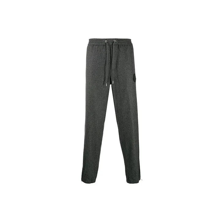 Moncler Knitted Sweatpants Men Gray-0