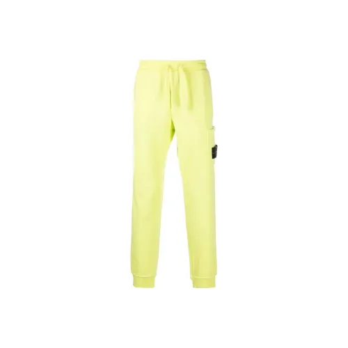 STONE ISLAND Knitted Sweatpants Men Yellow