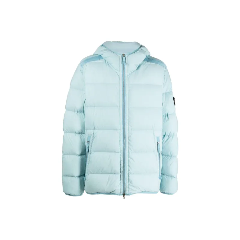 STONE ISLAND Down Jacket Men's Sky Blue-0