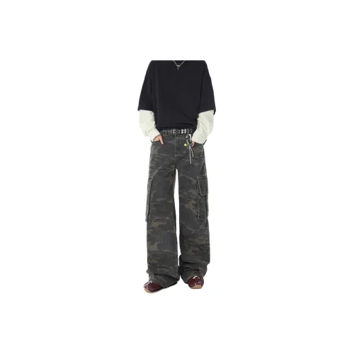 FONDLOOK Pants Men's Camouflage