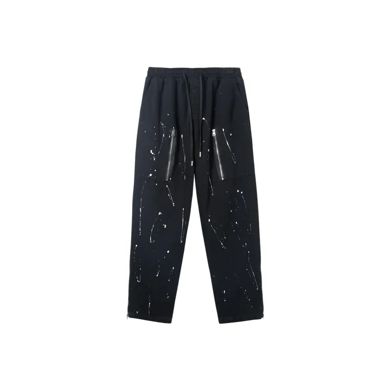 ENSHADOWER Straight Jeans Unisex Black-0