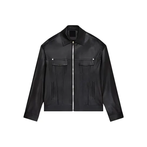 Givenchy Leather Jackets Men Black