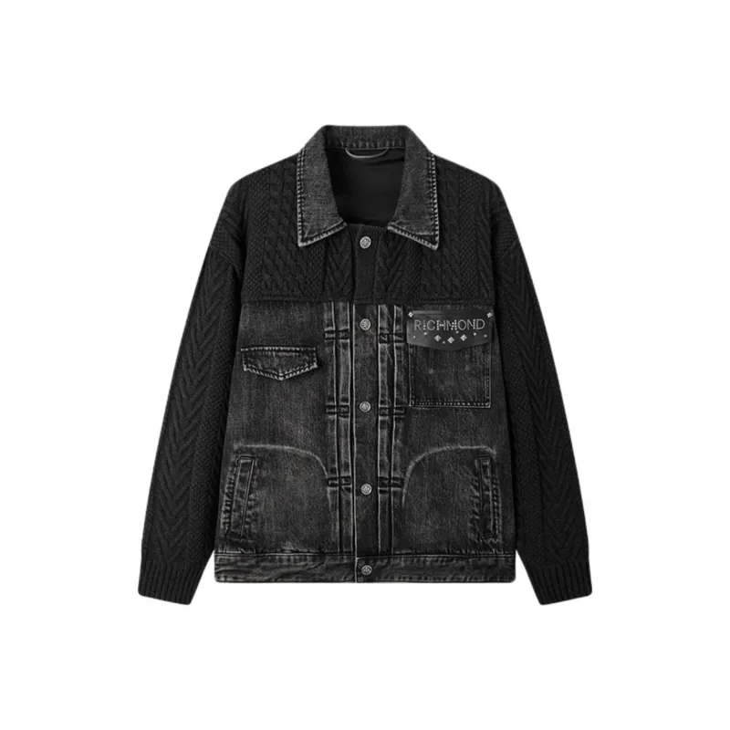 JOHN RICHMOND Jackets Coats Men's Black Gray-0