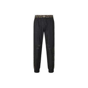 VERSACE SS22 Knitted Sweatpants Men's Black