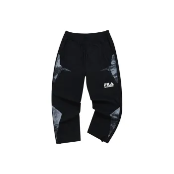 FILA FUSION FILA X White Mountaineering Knitted Sweatpants Men's Pitch Black