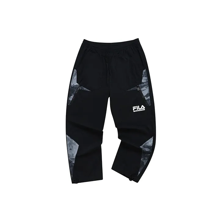 FILA FUSION FILA X White Mountaineering Knitted Sweatpants Men's Pitch Black-0