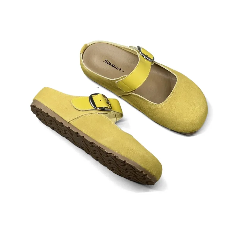 Shougu Rubber Sole Quiet Odor Resistant Closed Toe Slippers Women's-3