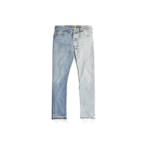 Gallery Dept. Jeans Men Blue With White Lettering