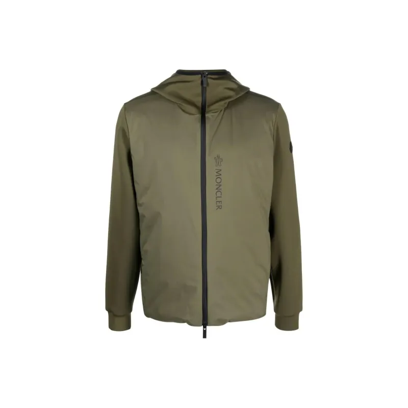 Moncler Logo print Reflective Bomber Jacket-0