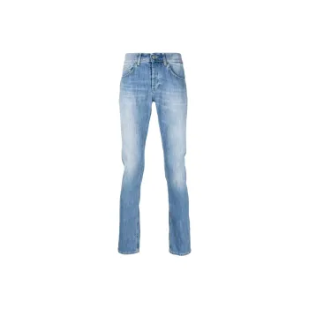 Dondup Mid Rise Straight Leg Denim Jeans