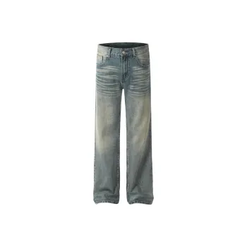 YINLEI Jeans Unisex Blue