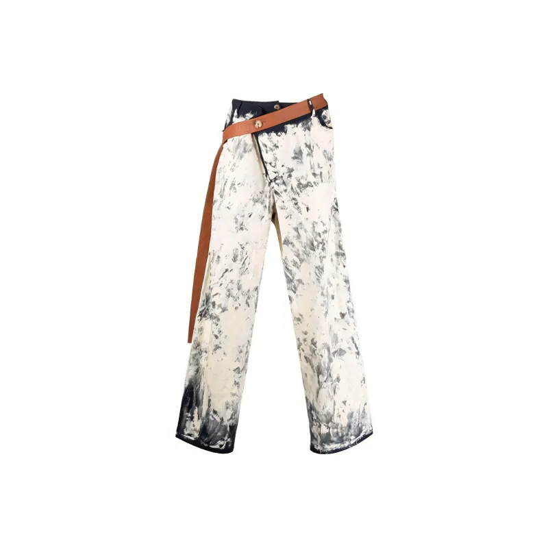 Lanvin X Gallery Dept. Full Painted Wool Gabardine Pants-0